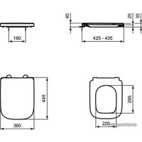 Унитаз подвесной Ideal Standard T461401+T468301+R020467/I001401 в Бресте