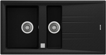 Кухонная мойка TEKA Stone 60 B-TG 1/2B 1D (черный металлик)