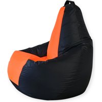 Кресло-мешок Mio Tesoro Груша Kombo XXL GF-130x85-CHO (черный/оранжевый)