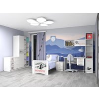 Стол Премиум Смарти (белый/машинки)