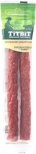 Лакомство для кошек TiTBiT Золотая коллекция. Колбаски Сибирские 20 г