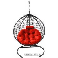 Подвесное кресло Craftmebel Кокон Капля Премиум (коралловый/графит) в Гомеле