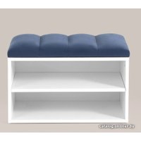 Тумба для обуви Stool Group Хольст vt-holst-785 (белый/велюр синий)