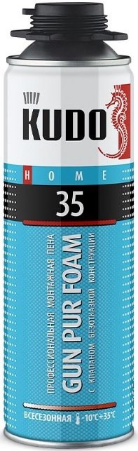 

Монтажная пена Kudo Home 35 Полиуретановая профессиональная всесезонная KUPHP06U35 (650 мл)