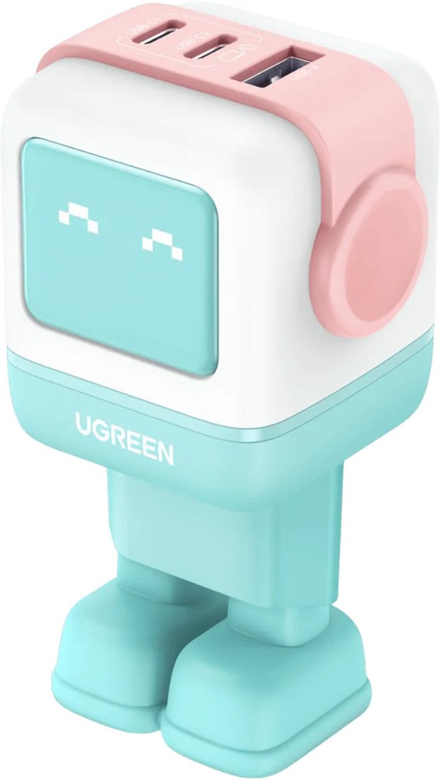 Сетевое зарядное Ugreen Nexode RG 65W CD361 (голубой/розовый)