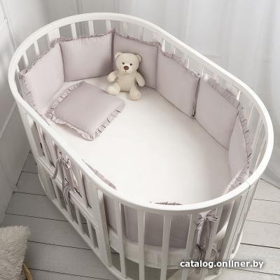 Бампер в кроватку Perina Lovely Dream (серый)