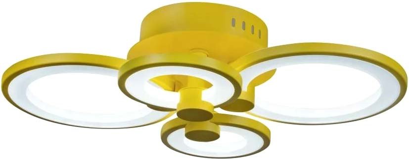Припотолочная люстра iLedex Ring A001/4 (желтый)