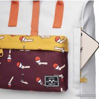 Городской рюкзак MAH MR20C1965B01 (светло-серый/бордовый)