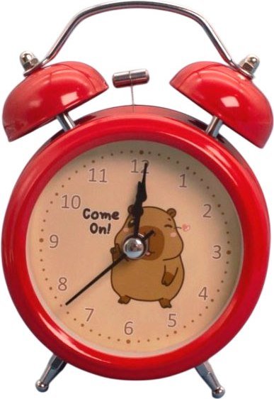 

Настольные часы ILikeGift Capybara, come on 100P-635-04 (красный)