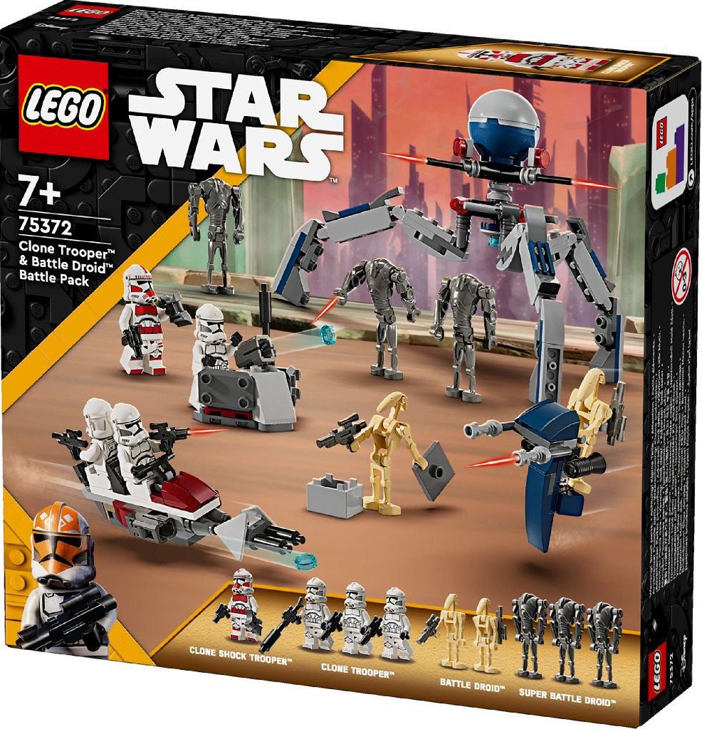 Конструктор LEGO Star Wars 75372 Боевой набор Клон-солдат и боевой дроид