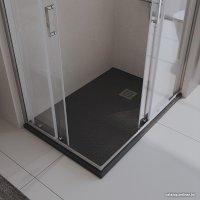 Душевой поддон BelBagno TRAY-MR-UNO-AH-120/90-35-NERO-CR 120x90