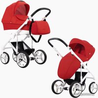 Универсальная коляска BEBETTO Magnum (3 в 1, 207, белая рама)