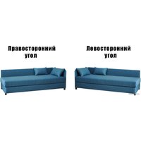 Тахта Домовой Визит-1 (левый, боннель, milano 5209 chocolate/light 10)