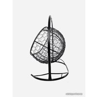 Подвесной диван M-Group Лежебока 11180406 (с черным ротангом/красная подушка)