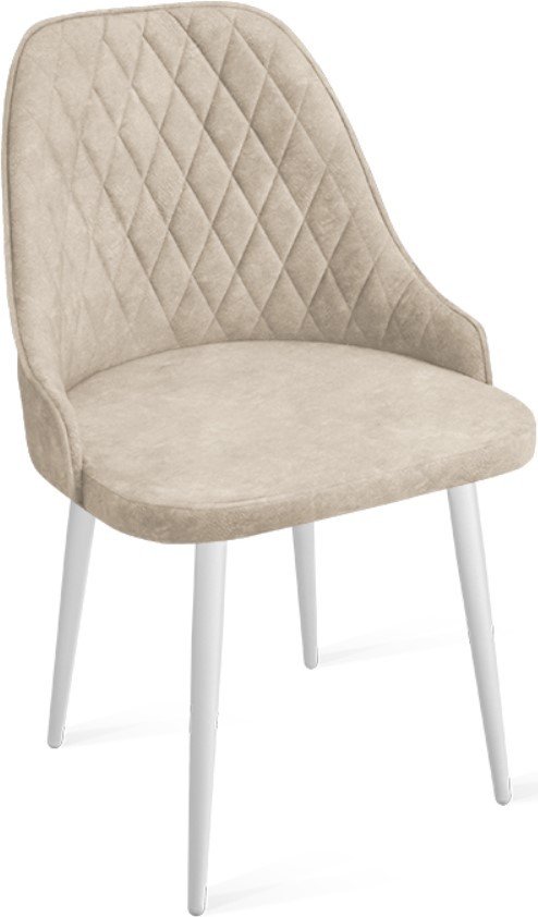 

Стул Трия Гранд К1К (белый матовый/микровелюр Wellmart Dark Beige)