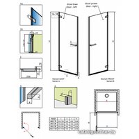 Душевая дверь Radaway Arta DWJ I 80 L 386071-03-01L