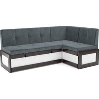 Угловой диван Мебель-АРС Нотис 211х82х135.5 см M11-28-5 (велюр серо-синий HB-178/26)