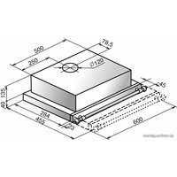 Кухонная вытяжка Elikor Интегра 60П-400-В2Л (антрацит/рейлинг бронза)