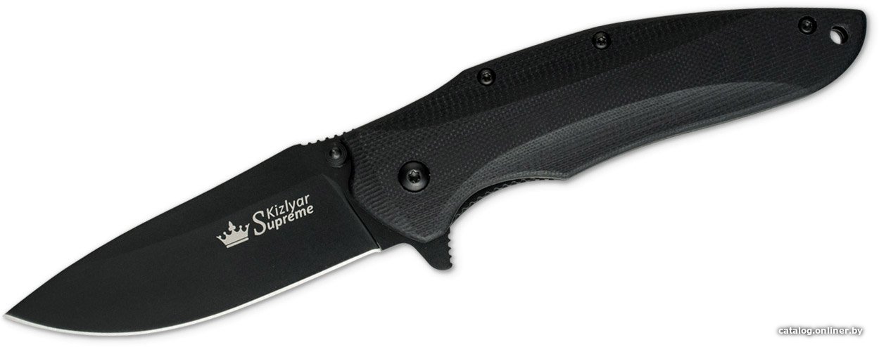 Складной нож Kizlyar Supreme Zedd AUS-8 Black Titanium