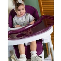 Высокий стульчик Baby Prestige Junior Lux+ (silver) с развивающей дугой Веселый краб