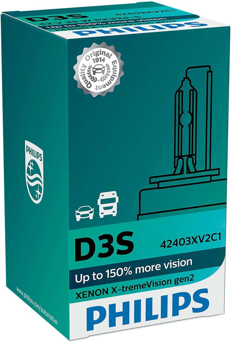 

Ксеноновая лампа Philips D3S Xenon X-tremeVision gen2 1шт