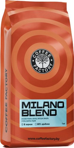 Кофе Coffee Factory City Milano Blend в зернах 1000 г