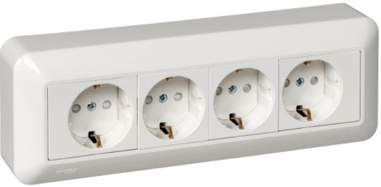 

Розетка Schneider Electric RA16-411M-BI