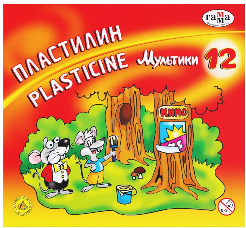 

Пластилин Гамма Мультики 280018 (12 цв)