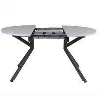 Кухонный стол Виста Оттава 100x100/145 (шелковый камень/муар тортора)