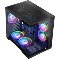 Корпус MODECOM Volcano Panorama Apex ARGB 3F Midi (темно-серый)