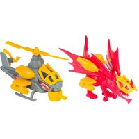 Вертолет Nikko Snap'n Play Красный дракон vs серый ветолет 20301