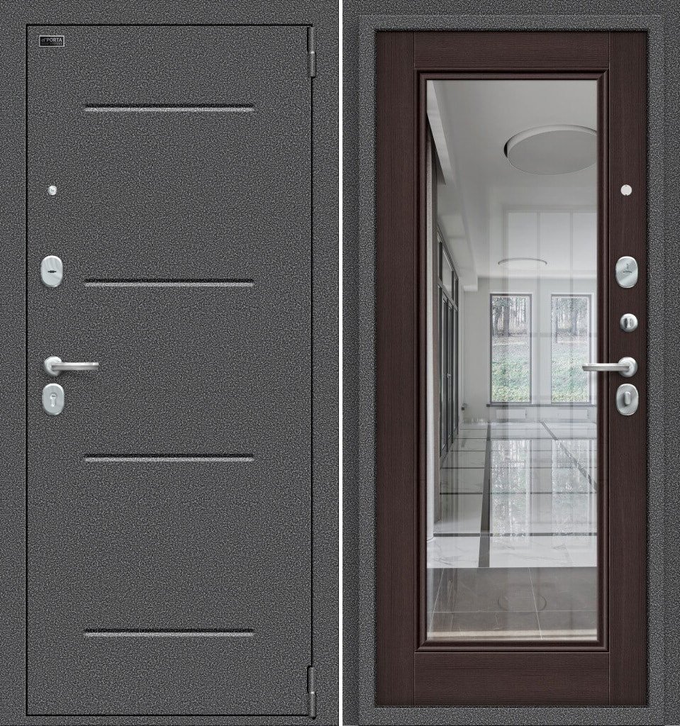 

Металлическая дверь el'Porta Porta S 104.П61 (Антик Серебро/Wenge Veralinga)