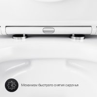 Унитаз подвесной AM.PM ErgoFit Sense FlashClean IS110101.741701 (с сиденьем)