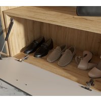 Тумба для обуви Black Red White Grace KOM1K (дуб наварра/графит)