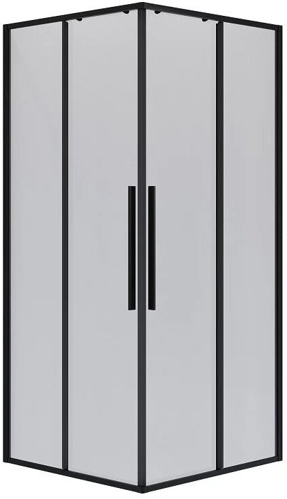 Душевой уголок Niagara NG-6824-34BLACK 100x100x195 (черный матовый/прозрачное стекло)