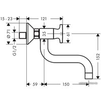 Смеситель Hansgrohe Logis Classic 71287000