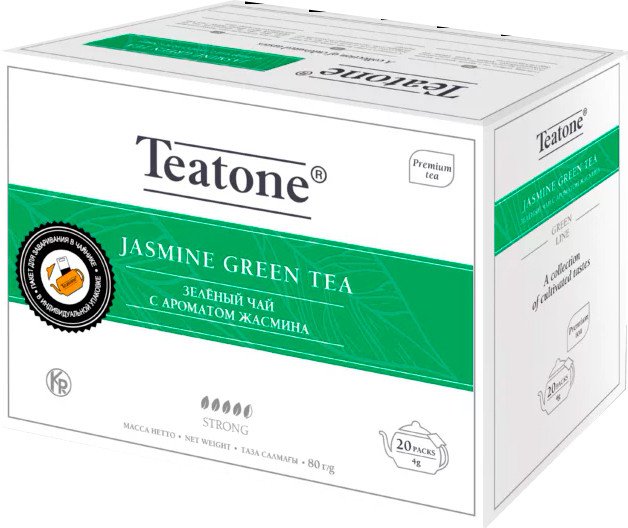 

Зеленый чай Teatone Jasmine Green Tea - Зелёный чай Жасмин 20 шт
