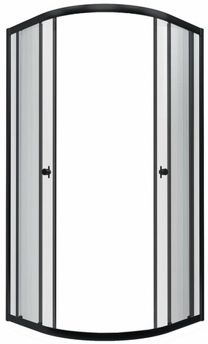 Душевой уголок Triton Альфа Блэк А1 90х90 без поддона (прозрачное стекло)