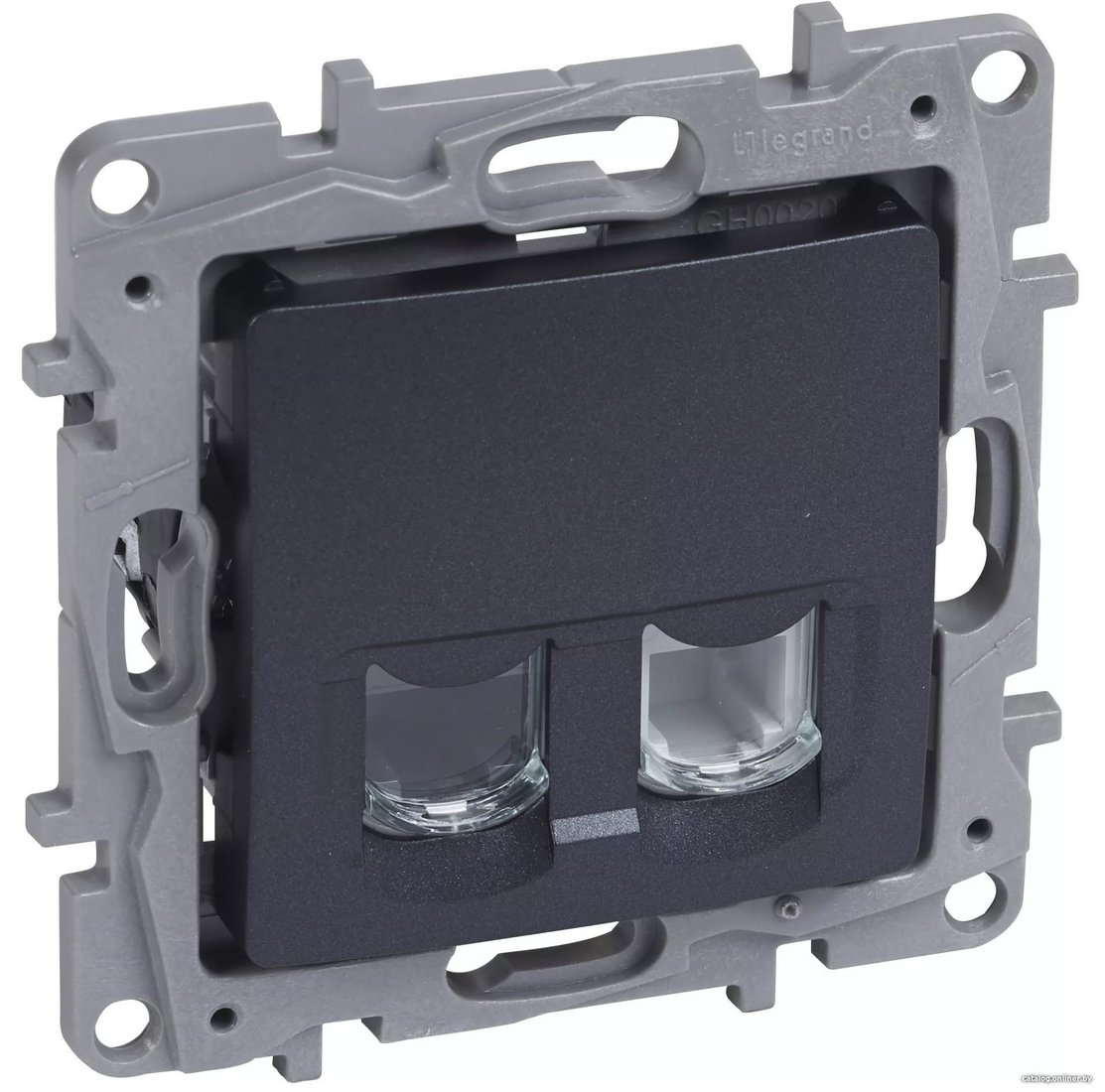 Розетка Legrand Etika 672652 (антрацит)