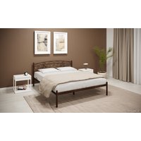 Кровать Князев Мебель Лилия 120x190 ЛЛЯ.120.190.М (медный антик)