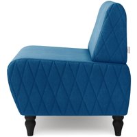 Интерьерное кресло MONOFIX Буно кресло (велюр/синий №13)