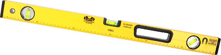 Уровень строительный Deli YS EDL290600 (600мм, магнит)