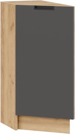 

Шкаф напольный Трия Гренада торцевой с одной дверью 1Н3Т (дуб крафт золотой/холст вулкан)