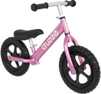 Беговел Cruzee UltraLite черные колеса (розовый)