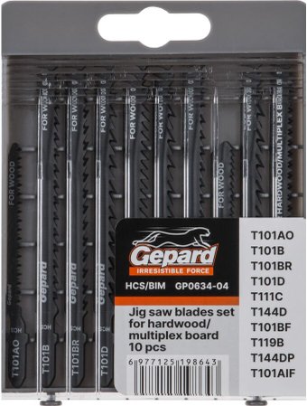 Набор пильных полотен Gepard GP0634-04