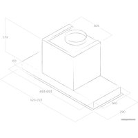 Кухонная вытяжка Elica Hidden 2.0 IXGL/A/60 PRF0097676A