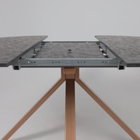 Кухонный стол AksHome Delon 110 (малави/медь)