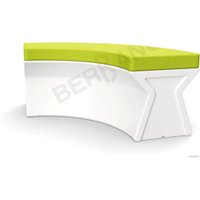 Скамейка Berkano X-seat Arc 230_019_03 (белый/зеленый)