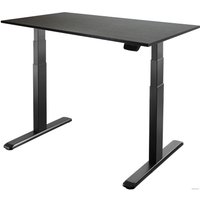 Стол для работы стоя ErgoSmart Ergo Desk Prime 1200x650x18 мм (дуб темно-коричневый/черный)