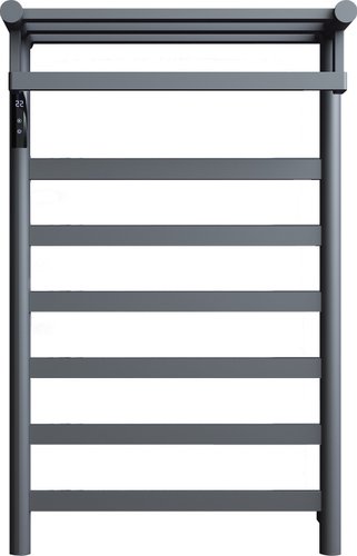 Полотенцесушитель Maxonor PL-TRE05-50-6-3 с полкой (серый, подключение слева)